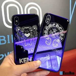 Kenzo Tiger Sup Chrome Heart Blue-ray iPhone Case